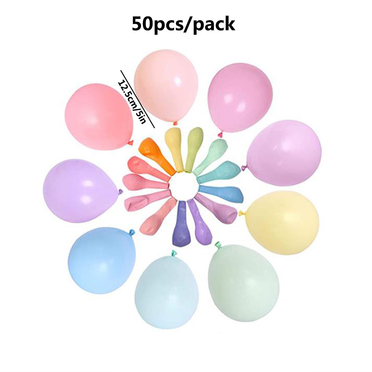 50pcs High Macaron Balloons for Wedding Birthday Scene Decoration