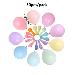 50pcs High Macaron Balloons for Wedding Birthday Scene Decoration