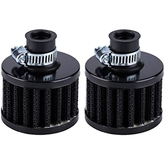 2pcs 12mm Valve Cover Breather Filter Car Motorcycle Air Intake Performance