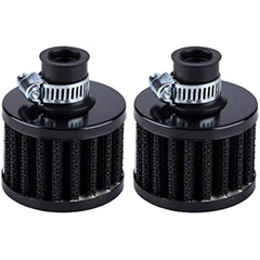 2pcs 12mm Valve Cover Breather Filter Car Motorcycle Air Intake Performance
