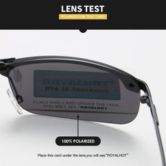 RoyalHot Polarized Sunglasses TR90 Metal Frame Sport Eyewear