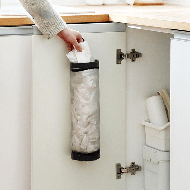 Hanging Garbage Bag Storage Holder Mesh Organizer