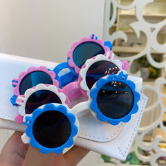 Kids Flowers Shaped Sunglasses UV Protection Glasses For Girls And Boys