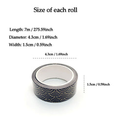 Bronzing Washi Tape 12 Styles Gift Pack