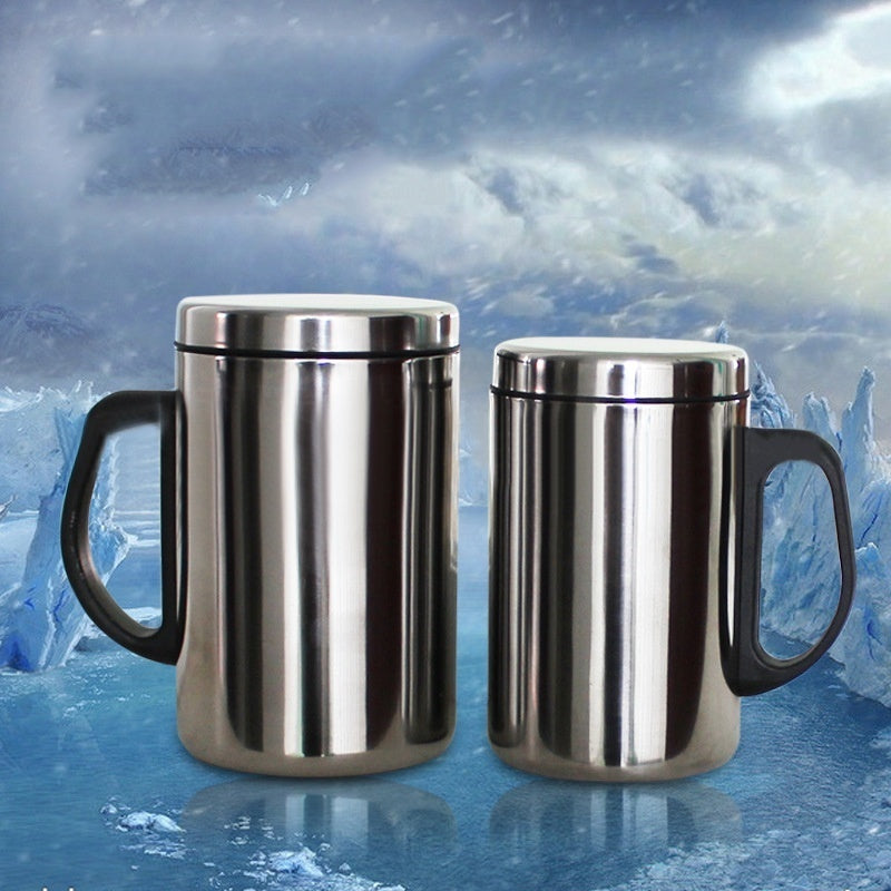 Insulated Water Cup With Lid 350ml 500ml for Outdoor Sports Camping Picnic
