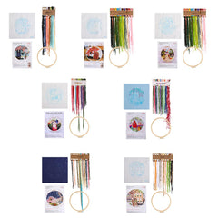DIY Landscape Embroidery Kit Hoop Threads Needlework Crafts