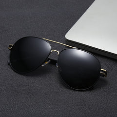 S400 Polarized Photochromic Sunglasses Metal Frame UV400 Retro Sun Glasses
