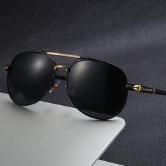 S400 Polarized Photochromic Sunglasses Metal Frame UV400 Retro Sun Glasses