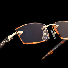 Rimless Anti Light Reading Glasses Ultralight UV Protection