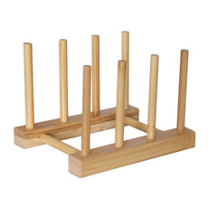 Bamboo Dish Plate Bowl Cup Lid Cutting Board Drying Rack