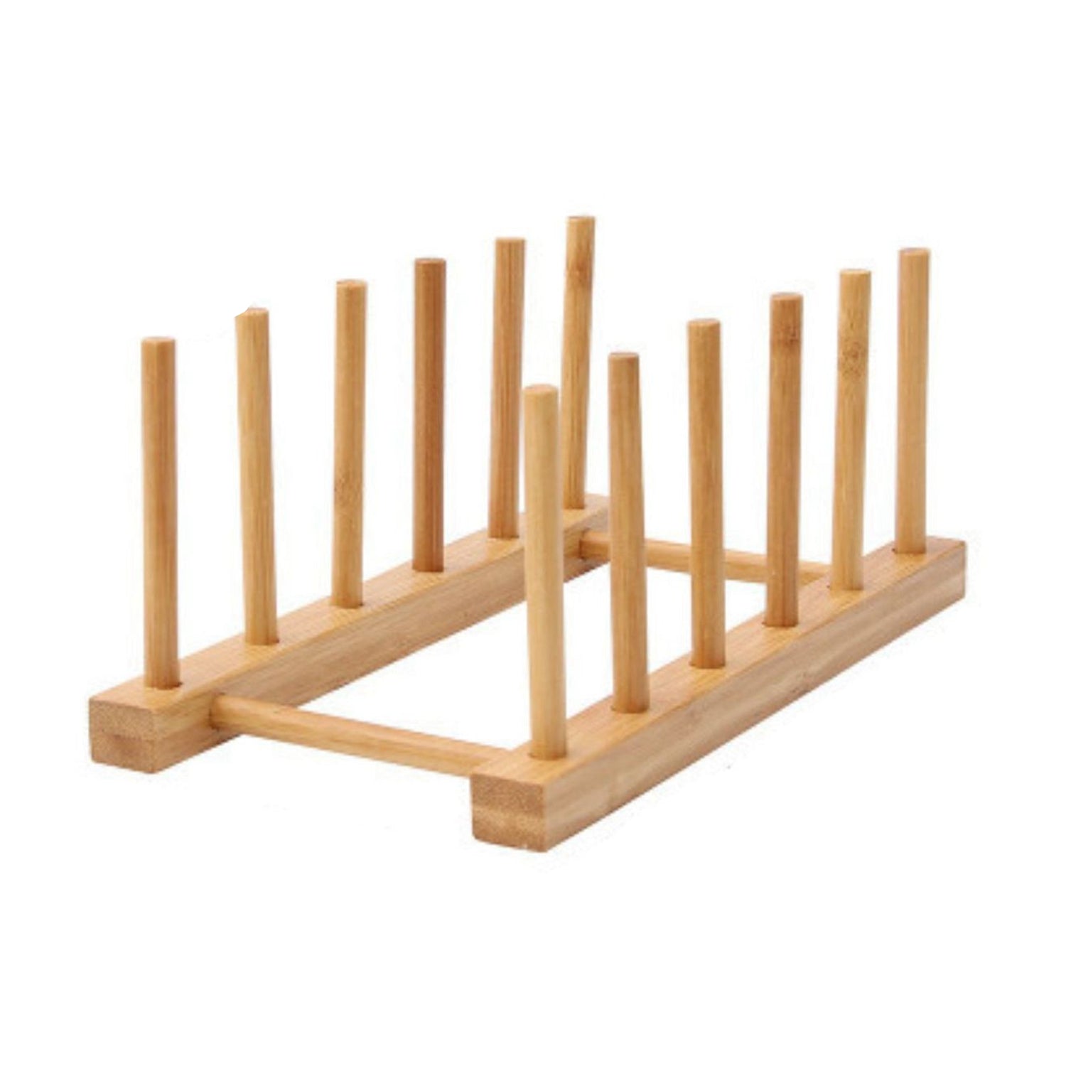 Bamboo Dish Plate Bowl Cup Lid Cutting Board Drying Rack