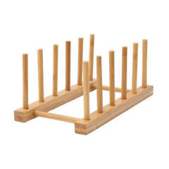 Bamboo Dish Plate Bowl Cup Lid Cutting Board Drying Rack
