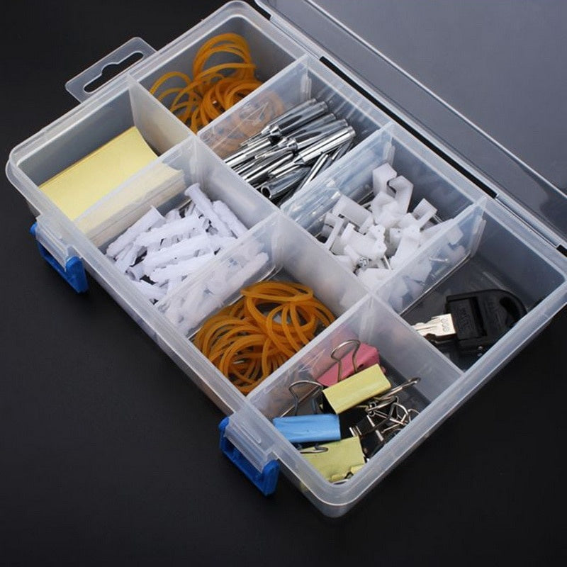 Adjustable Compartment Storage Organizer for Screws Hardware Crafts