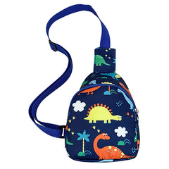 Kids Cross Body Bag Cartoon Dinosaur Print Shoulder Bag