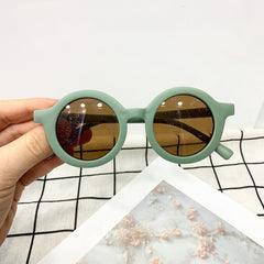 Round Frame Sunglasses for Boys Girls Teens
