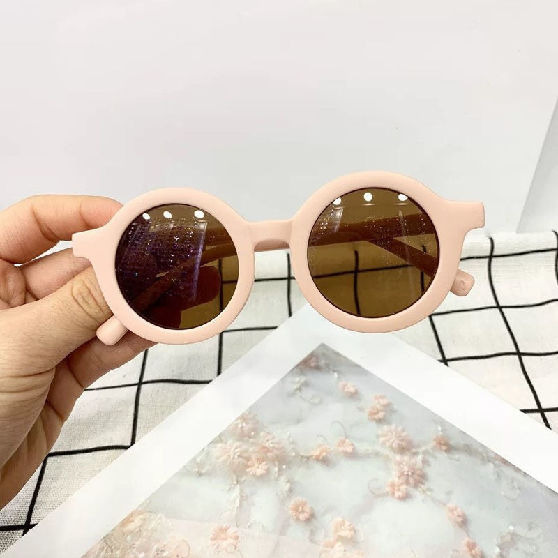 Round Frame Sunglasses for Boys Girls Teens