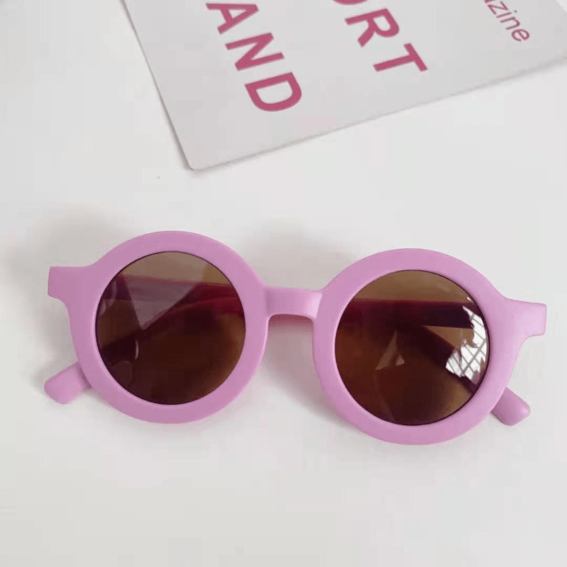 Round Frame Sunglasses for Boys Girls Teens