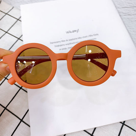 Round Frame Sunglasses for Boys Girls Teens