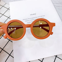 Round Frame Sunglasses for Boys Girls Teens