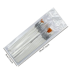 15pcs Detail Hook Line Art Paint Brush Set Watercolor Painting Supplies