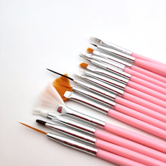 15pcs Detail Hook Line Art Paint Brush Set Watercolor Painting Supplies