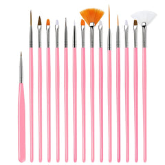 15pcs Detail Hook Line Art Paint Brush Set Watercolor Painting Supplies