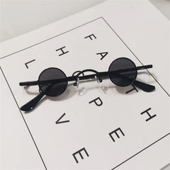 Mini Tinted Lens Sunglasses Steampunk Metal Frame UV400