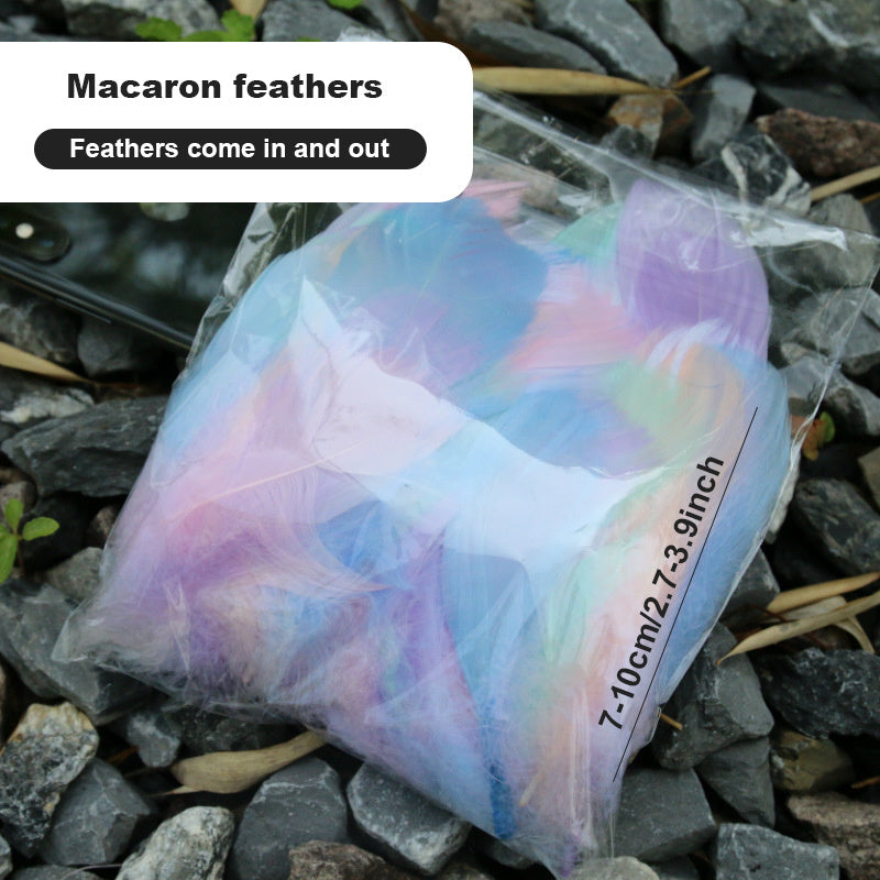 100pcs Colorful Feather Filler DIY Wedding Party Decoration Natural Goose Feathe