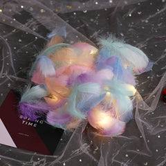 100pcs Colorful Feather Filler DIY Wedding Party Decoration Natural Goose Feathe