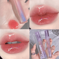 Lip Gloss Mirror Dewy Texture Moisturizing Smudge Proof Lip Plumping Stain