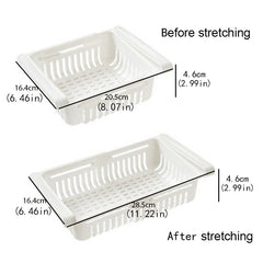 Retractable Refrigerator Organizer Shelf Fruit Vegetable Storage Basket