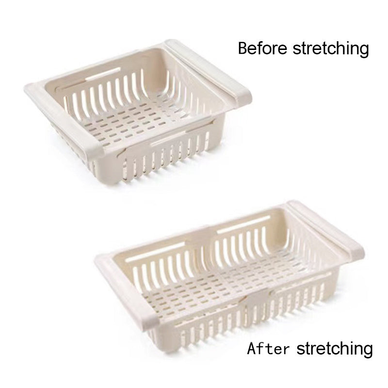 Retractable Refrigerator Organizer Shelf Fruit Vegetable Storage Basket