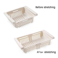 Retractable Refrigerator Organizer Shelf Fruit Vegetable Storage Basket