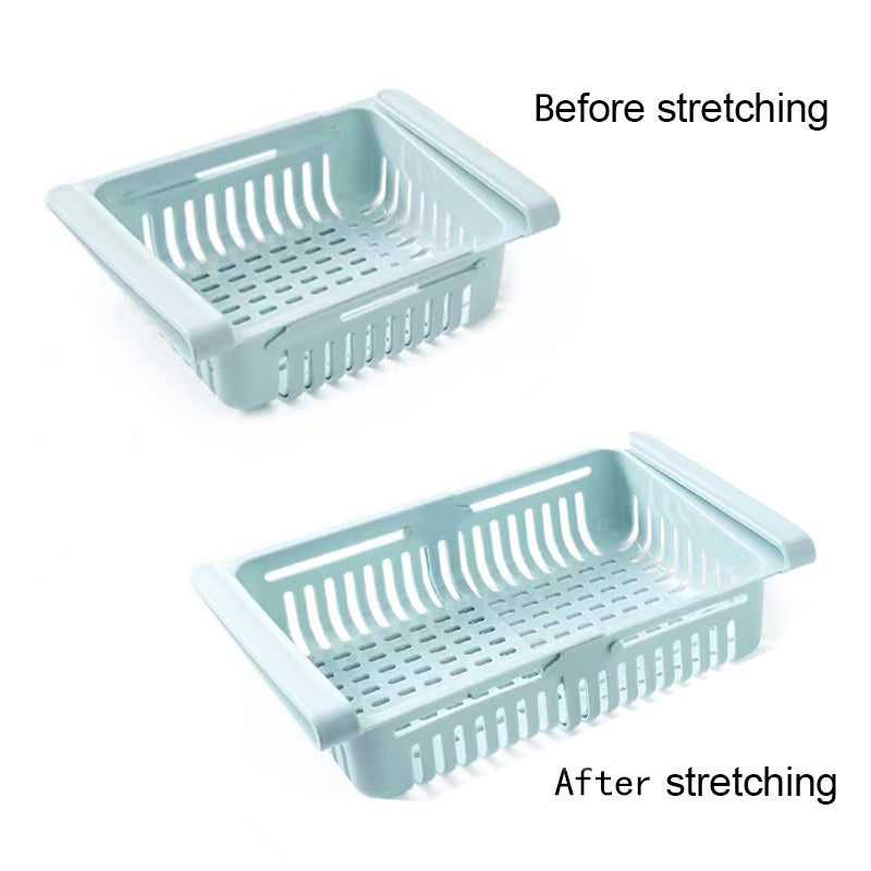 Retractable Refrigerator Organizer Shelf Fruit Vegetable Storage Basket
