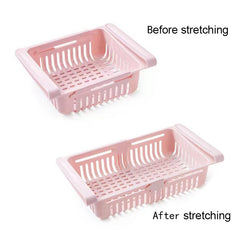 Retractable Refrigerator Organizer Shelf Fruit Vegetable Storage Basket