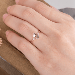 Zircon Romantic Ring Decorative Accessories Holiday Gift For Girls