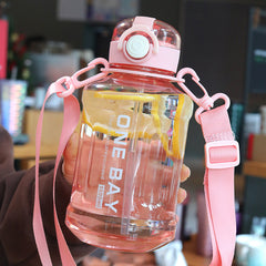 1000ml Sports Water Cup Fitness Kettle with Straw