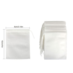 100pcs Empty Teabags Soup Bags Disposable Drawstring Soup Bags