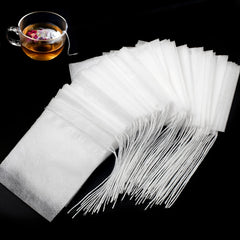100pcs Empty Teabags Soup Bags Disposable Drawstring Soup Bags