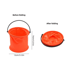 Collapsible Bucket With Handle for Art & Cleaning