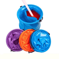 Collapsible Bucket With Handle for Art & Cleaning