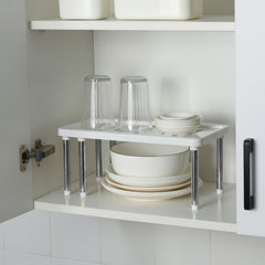 Retractable Kitchen Shelf Cabinet Layered Storage Rack