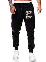 Men's Comfy Drawstring Joggers Loose Fit Stretch Pants