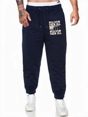 Men's Comfy Drawstring Joggers Loose Fit Stretch Pants