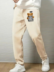 Bear X Ray Comfy Drawstring Joggers Men's Casual Breathable Pants