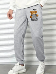 Bear X Ray Comfy Drawstring Joggers Men's Casual Breathable Pants