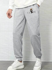 Classy Bear Comfy Drawstring Joggers Men's Casual Pants for Spring Summer
