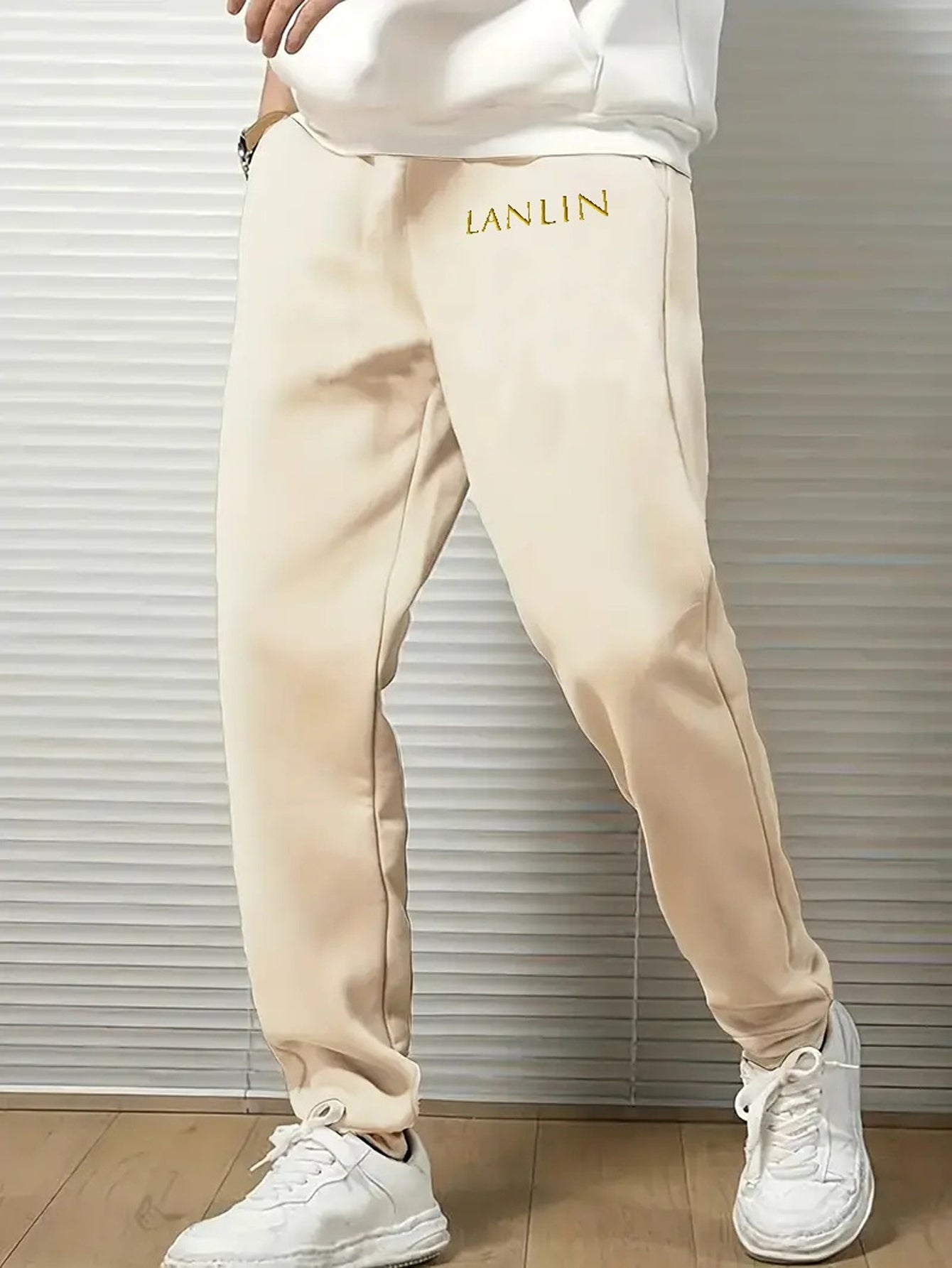Men's Stylish Drawstring Joggers Breathable Loose Fit Pants