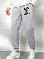 Men's Rabbit Comfy Drawstring Joggers Loose Fit Pants