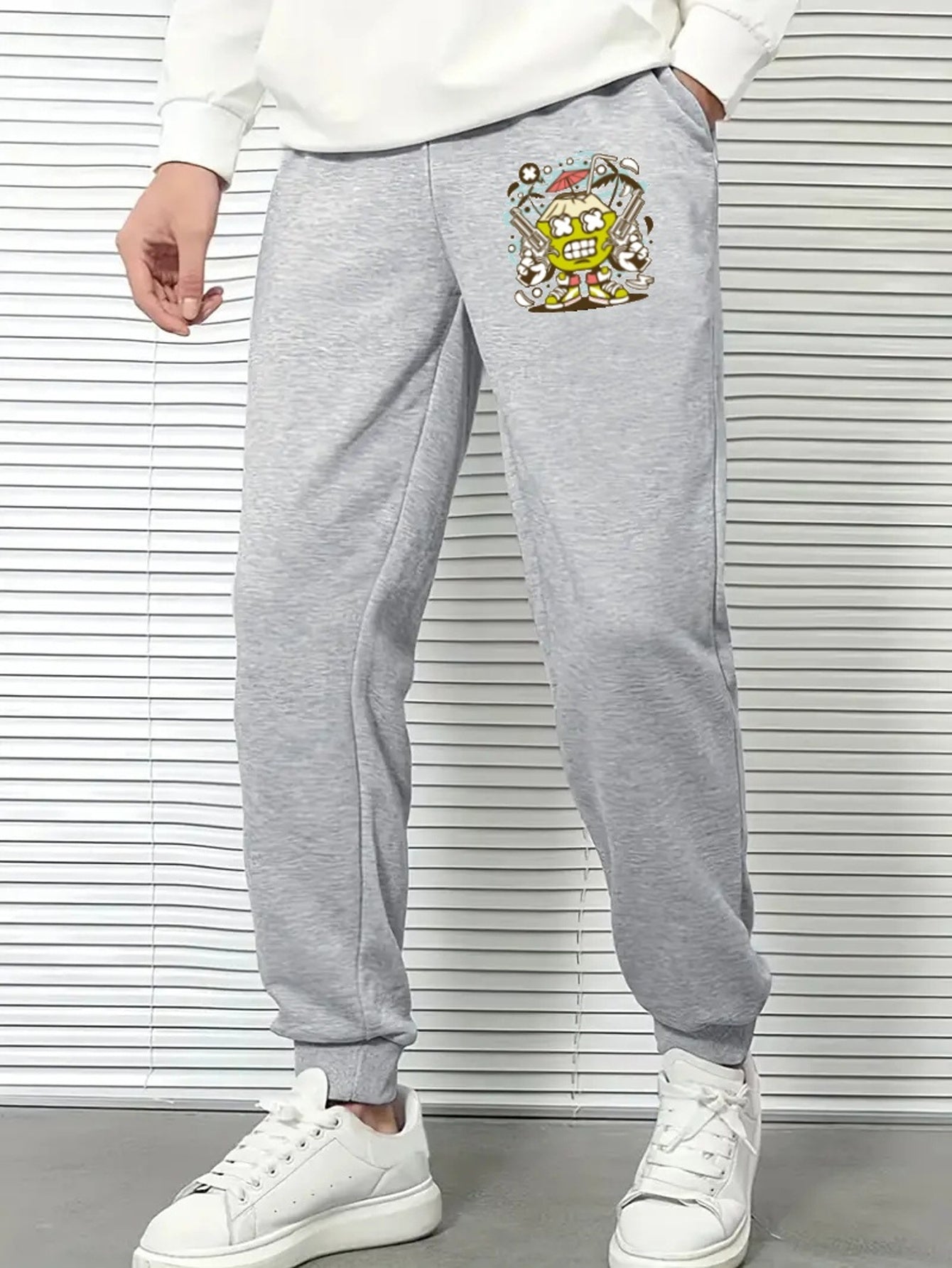 Coconut Comfy Drawstring Joggers Men's Casual Loose Fit Pants